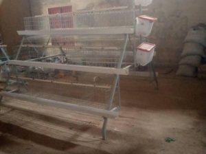 Galvanized battery cage