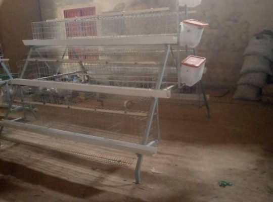 Galvanized battery cage