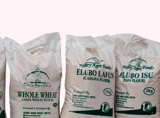 Yam Flour, Plantain Flour, Whole Wheat Flour, Acha