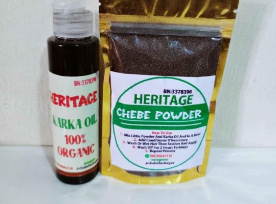 Chebe powder and karkar oil